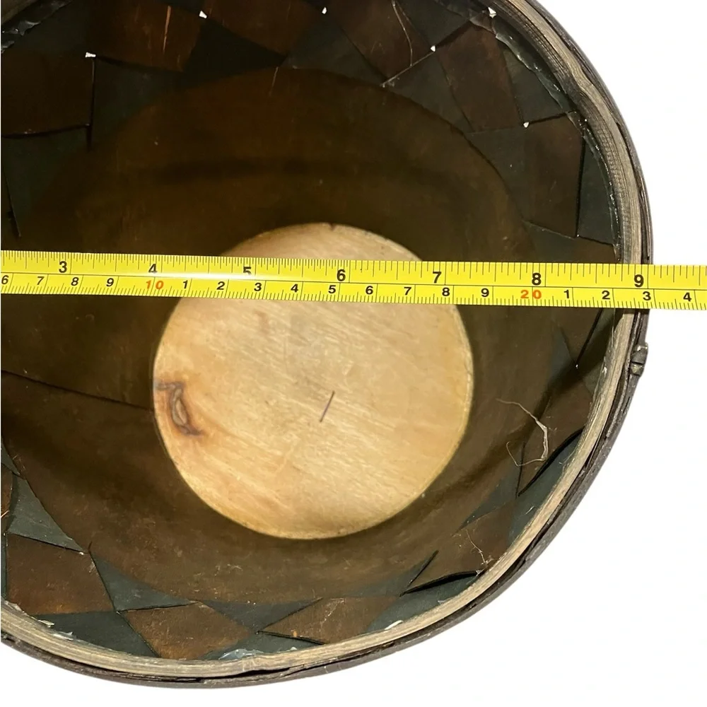 Rustic Thin Wood Planter Basket